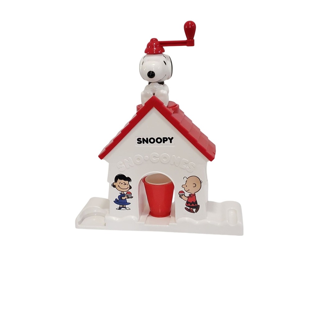 Snoopy Sno-Cones Machine Maker Peanuts Charlie Brown Sno‎ Cone Shaved Ice Used